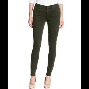 7 for all mankind mid rise skinny jean in green!
